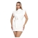 Vestido Feminino Curto Alfaiataria Elegante Com Cinto Muscle - Branco