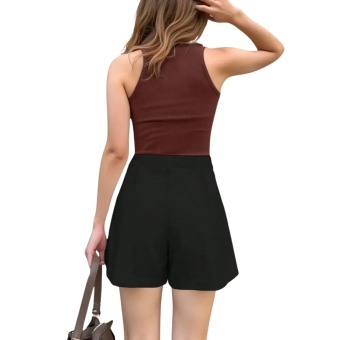 Conjunto De Regata E Shorts Casuais De Cor Sólida Digues