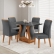 Conjunto Inspirare Sala de Jantar Mesa 120x80cm Tampo com Vidro  - Cinza
