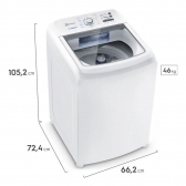 Máquina de Lavar Electrolux 15kg Branca Essential Care com Cesto Inox e Jet&Clean LED15