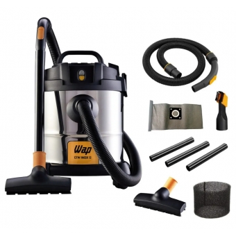 Aspirador de Pó e Água Wap GTW Inox 12 1400W com Bocal de Sopro