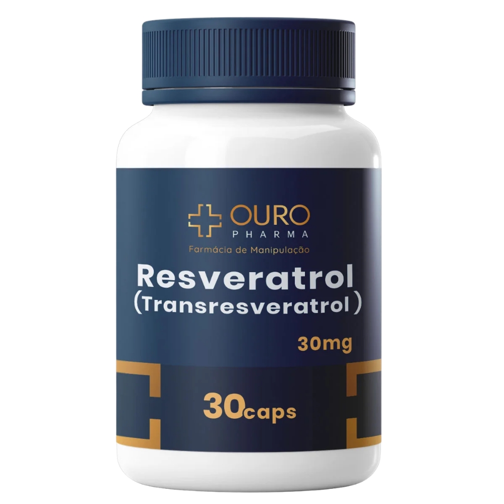 Resveratrol 30mg - 30, 60 ou 120 cápsulas