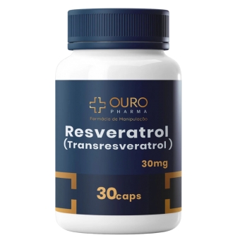 Resveratrol 30mg - 30, 60 ou 120 cápsulas