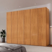 Guarda Roupa Casal Coliseu 100 Mdf 6 Portas e 6 Gavetas Moderna Mobília - Naturalle