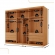 Guarda Roupa Casal Coliseu 100 Mdf 6 Portas e 6 Gavetas Moderna Mobília - Naturalle