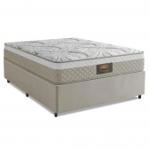 Cama Box Casal Cristal Molas Ensacadas 138x188x61cm