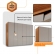 Guarda Roupa Casal Coliseu 100 Mdf 6 Portas e 6 Gavetas Moderna Mobília - Off-White/Naturalle